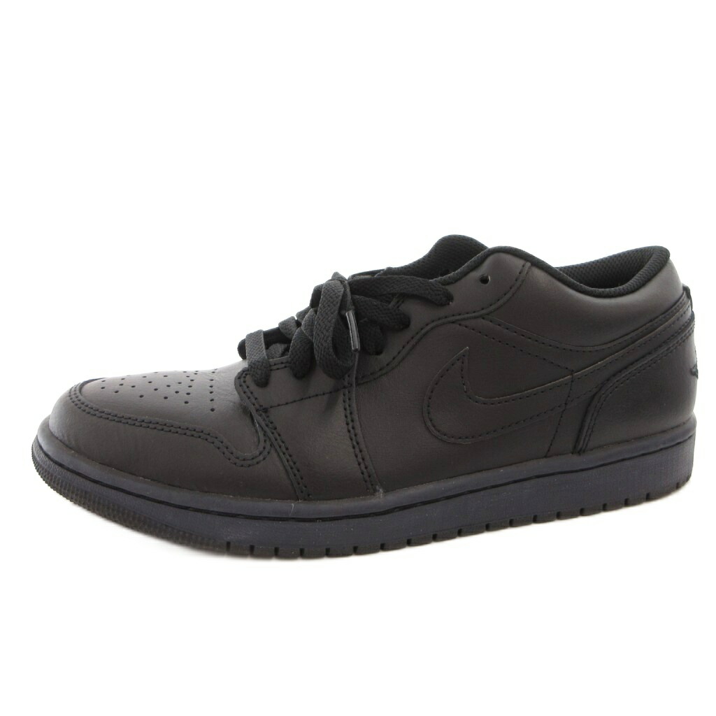 【中古】ナイキ NIKE Air Jordan 1 Low Triple Black スニーカー シューズ 置き目撥ねのける 26.5 黒 黒いこと 553558-093 /FF メンズ 【ベクター 古着】 260330