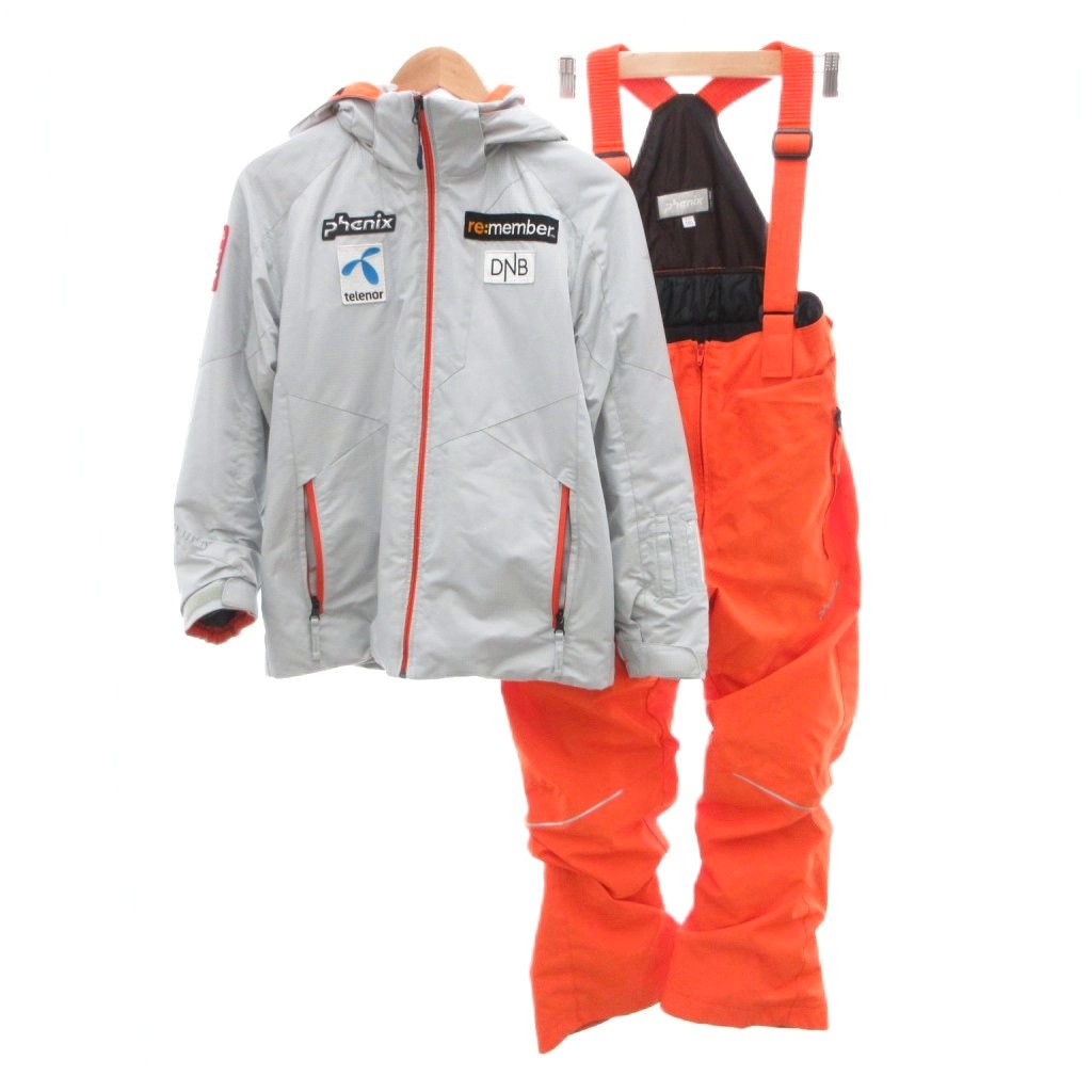 【中古】アリゾナ州の州都 PHENIX 20年 ノース野球クラブ真似形 背広 スキーの板御召しもの 上衣 ズボン下 160 薄墨色 オレンジ色 /FF メンズ レディース 【ベクター 古着】 260508