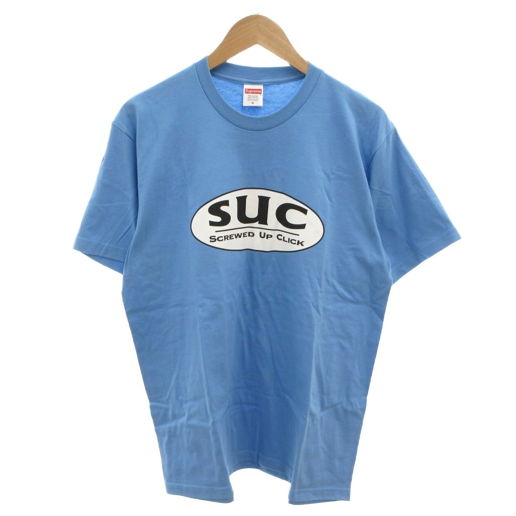 【中古】シュプリーム SUPREME 26SS DJ Screw SUC Tee Blue プルオーバー カットソー 半袖 ロゴタイプ 刷り上げる ボックス席ロゴタイプ M 水色 ともし火青味 /FF メンズ 【ベクター 古着】 260514