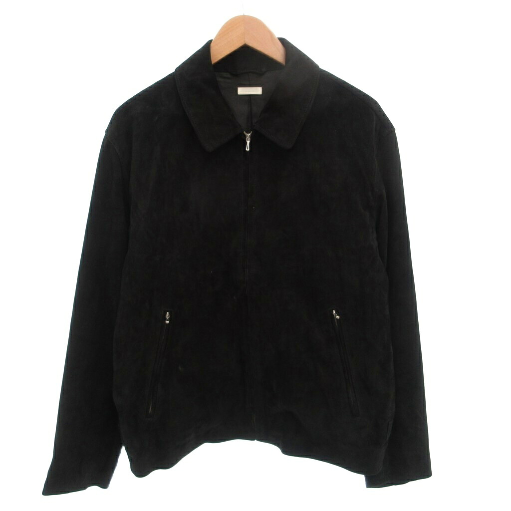 【中古】LIDNM 23AW SUPER SOFT SHEEP SUEDE ZIP ジャケット ブルゾン レザー スエード M 黒 ブラック /FF メンズ 【ベクトル 古着】 260605｜ブランド古着ベクトルプレミアム店