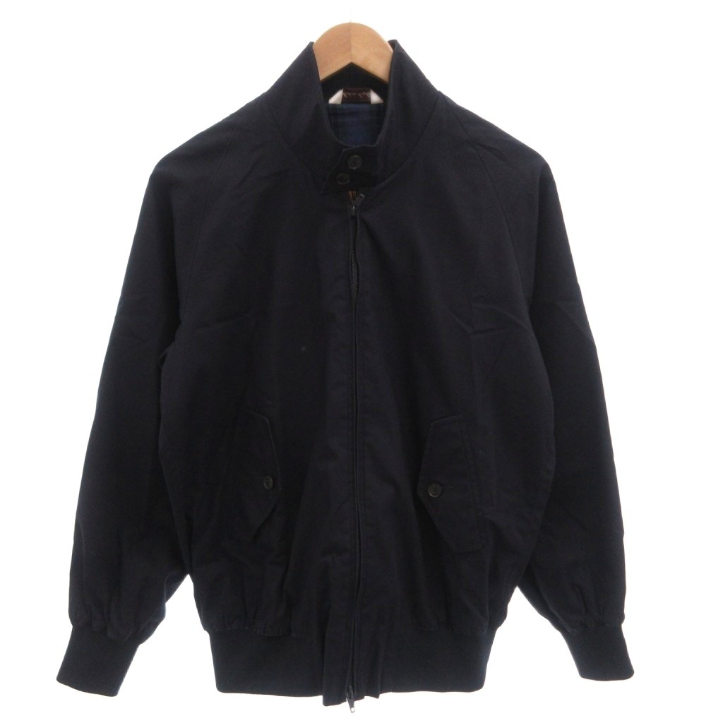 【中古】バラクータ BARACUTA BEAMS PLUS 別注 G9 スイングトップジャケット 上衣 裏地読み合わせる ハイネック 34 紺 米国海軍 /FF メンズ 【ベクター 古着】 260607