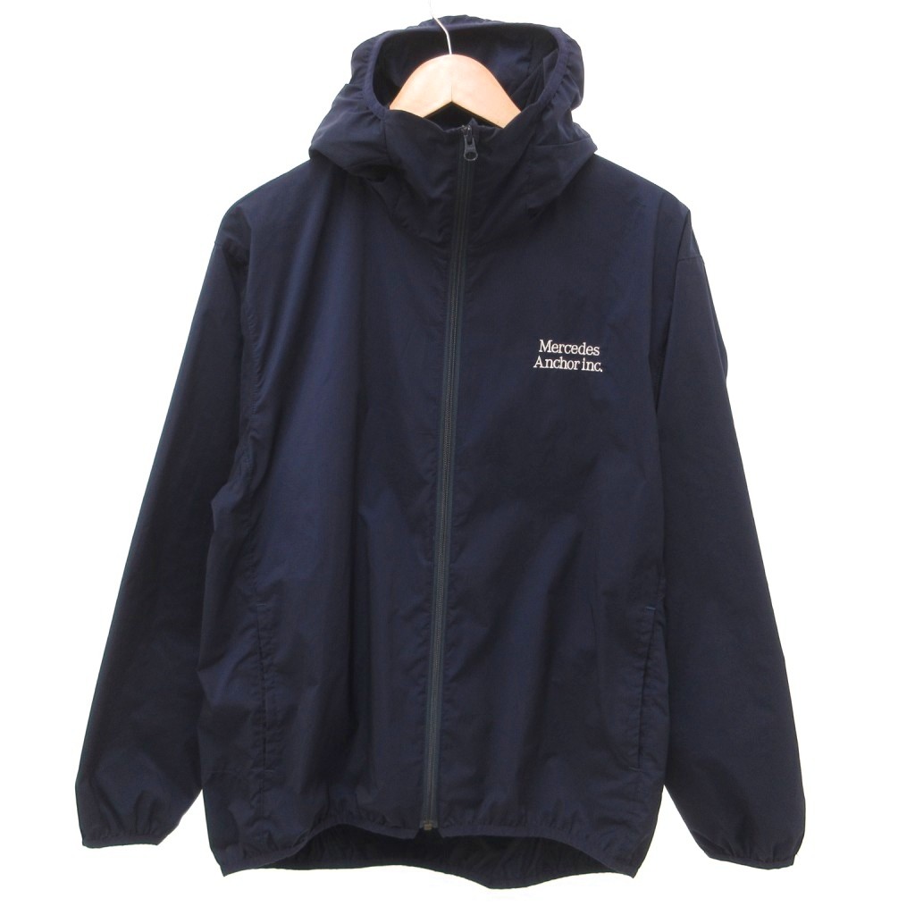 【中古】メルセデスアンカーインク MERCEDES ANCHOR INC マウンテンパーカー パッカブル ジップアップ ロゴ L 紺 ネイビー /JS メンズ 【ベクトル 古着】 260623｜ブランド古着ベクトルプレミアム店