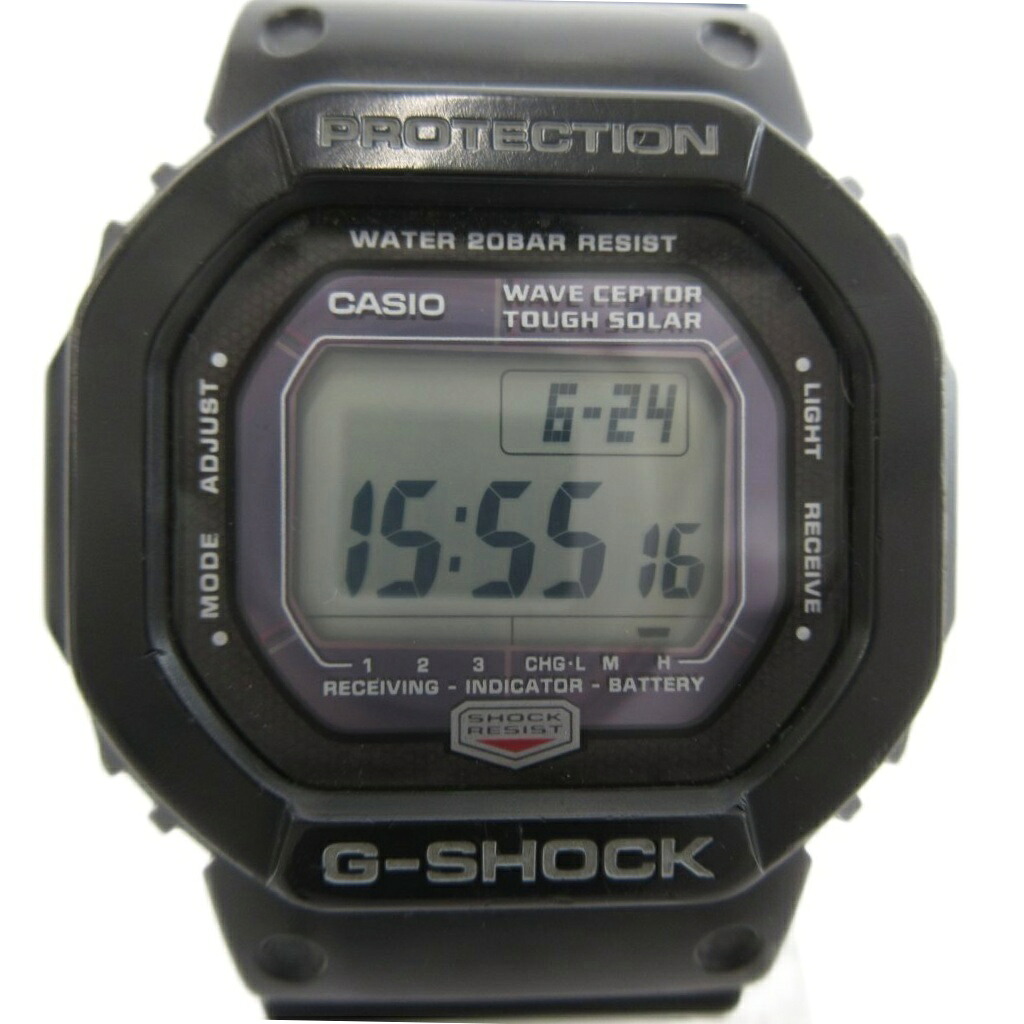【中古】カシオジーショック CASIO G-SHOCK The G DIGITAL 腕時計 ウォッチ デジタル GW-5600J-1JF 電波ソーラー 黒 ブラック /MG メンズ 【ベクトル 古着】 260625｜ブランド古着ベクトルプレミアム店