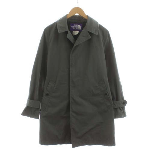 【中古】北の方人間の顔 パープルレーベル THE NORTH FACE PURPLE LABEL 65/35 Soutien Collar Coat ステンカラー厚地の外套 真っただ中丈 裏地総柄 S 薄墨色 NP2013N /KU メンズ 【ベクター 古着】 260113