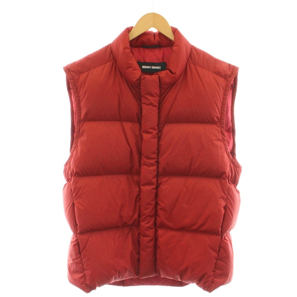 【中古】イエンキイエンキ IENKI IENKI Puffer Vest ダウンベスト L 赤 レッド /RR メンズ 【ベクトル 古着】 260304