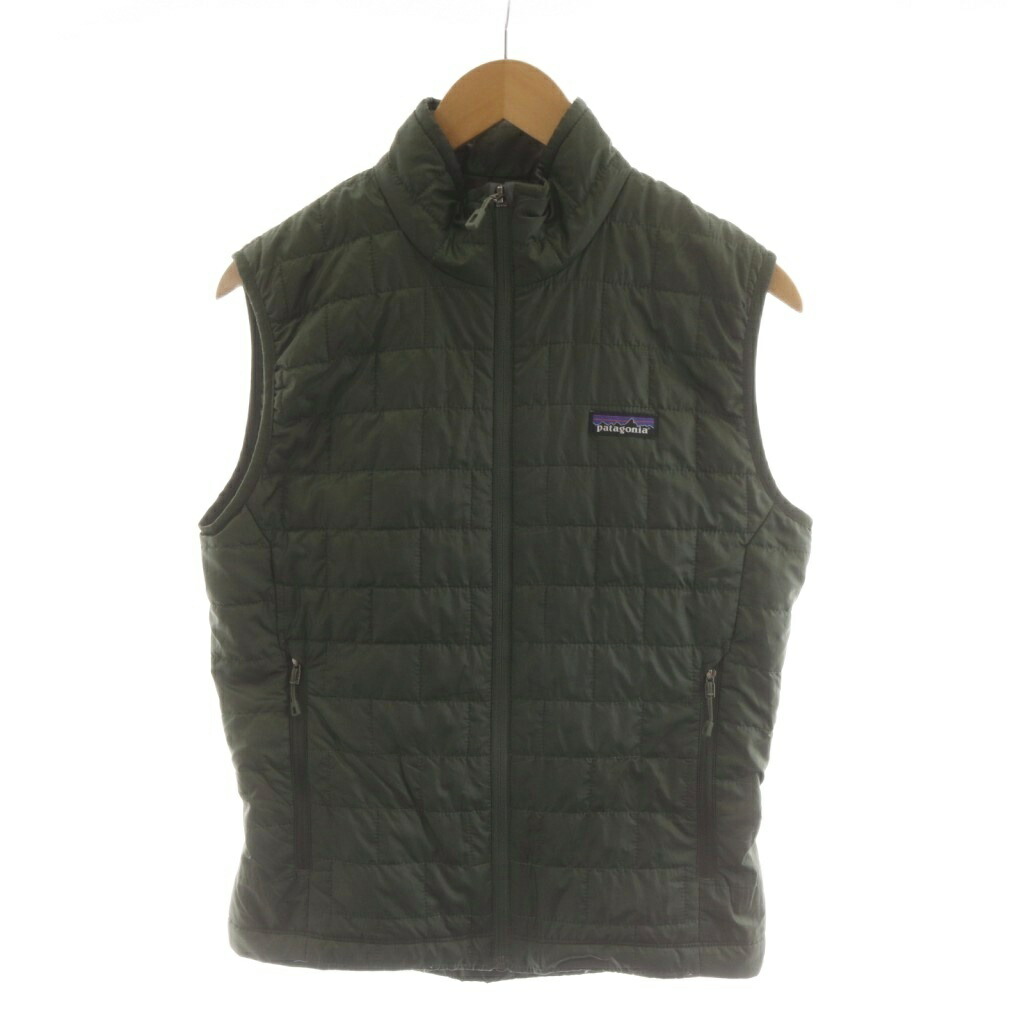 【中古】パタゴニア Patagonia ナノパフベスト 中綿より良い XS カーキ 84242 /AN72 メンズ 【ベクター 古着】 260514