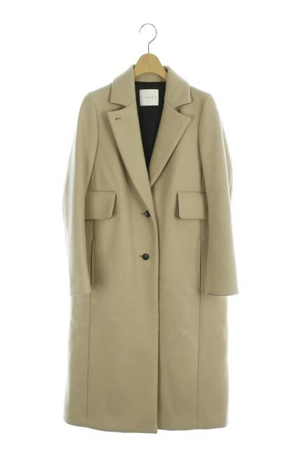 中古 チノ Cinoh Studious別注 18aw Studious別注 ロングチェスターコート ウール 36 18aw My ベージュ My Os レディース ベクトル 古着 0818 ベクトルプレミアム店 ブランド古着ベクトルプレミアム店 中古 チノ Cinoh 18aw Studious別注 ロングチェスター