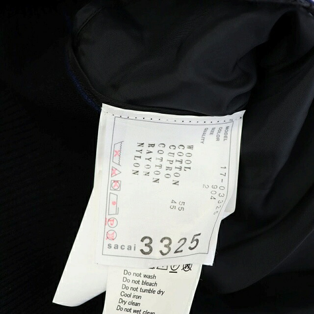 名入れ無料 Sacai 中古 サカイ バイカラーニットワンピース 古着 ベクトル レディース Os Df 黒 青 2 タートルネック 長袖 切替 ひざ丈 ワンピース Www Wgscape Co Za