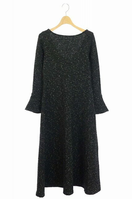 最適な材料 中古 コエル Coel フレアカットワンピース ロング 長袖 36 黒 白 Kn Os レディース ベクトル 古着 ブランド古着ベクトルプレミアム店 安い購入 Erieshoresag Org