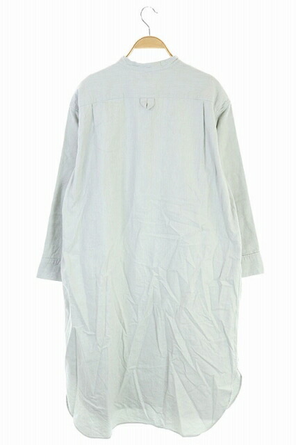 aw Twill マーガレットハウエル Kn 中古 Brushed Twill ワンピース Margaret 長袖 Brushed Howell Kn F Cotton Pj ロング 薄緑 Os Sh レディース ベクト 中古 マーガレットハウエル Margaret Howell aw Brushed Cotton Twill Pj ワンピース