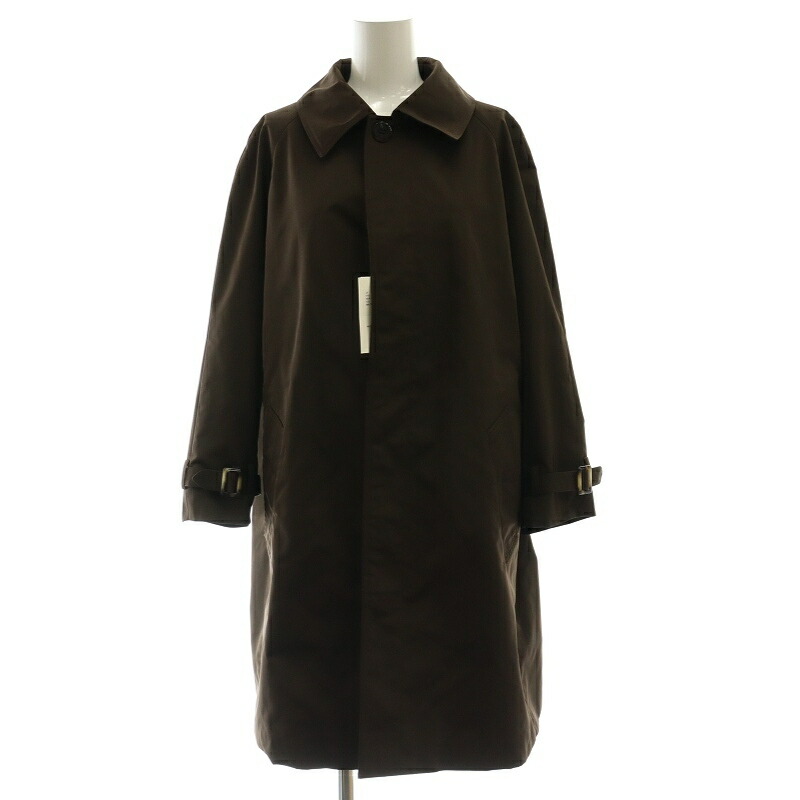 【中古】未当て嵌める品 マディソン青色 MADISONBLUE ドゥーズィエムクラス取りまわし 24SS BAL COLLAR 厚地の外套 ステンカラー 真っただ中 01 S 茶 赤銅色 24020521000710 /AQ ■os レディース 【ベクター 古着】 250412 レディースファッション-コート・ジャケット