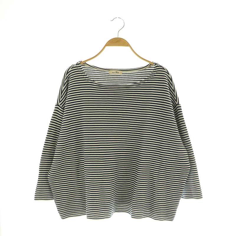 【定価1.3万】ネストローブ nest Robe *コットンボーダービッグシルエットプルオーバー*FカットソーTシャツ(m1-2506-389)【52G52】 コットンボーダー ビッグシルエットプルオーバー ＊＊ | 表参道