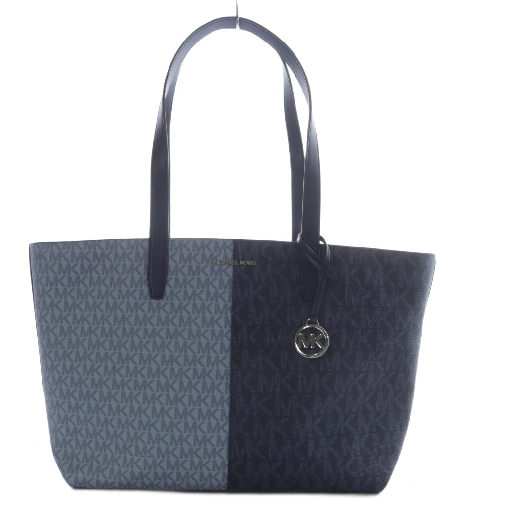 【中古】マイケルコース MICHAEL KORS 24年 JET SET TRAVEL TWO-TONE LOGO トートバッグ ハンドバッグ バイカラー PVC ブルー ネイビー 35F4STVT8B /YO22 レディース 【ベクトル 古着】 250902 5,544円