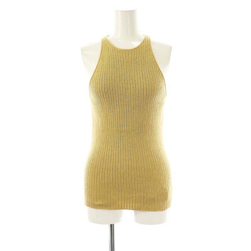 シシクイ THE SHISHIKUI 美品 ニットキャミ リブニットタンクトップ THE SHISHIKUI / シシクイ | KNIT CAMI リブニット キャミソール
