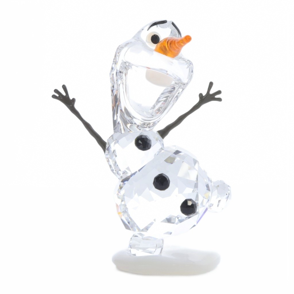 【中古】スワロフスキー SWAROVSKI Disney アナと雪の女王 オラフ クリスタルフィギュア 置物 クリア /SR11 レディース 【ベクトル 古着】 250829