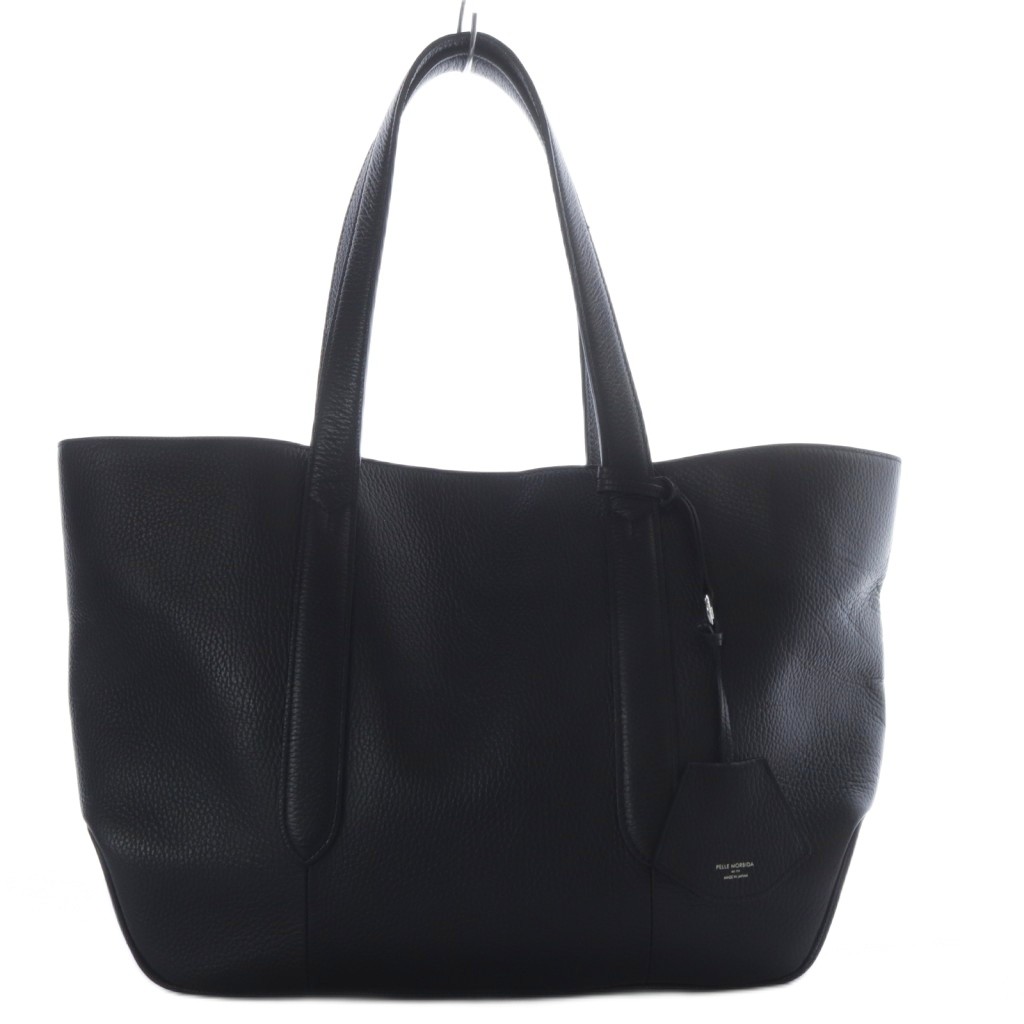 アルフレッドベレッタ ブラック ハンドバッグ トートバッグ カデナ 大