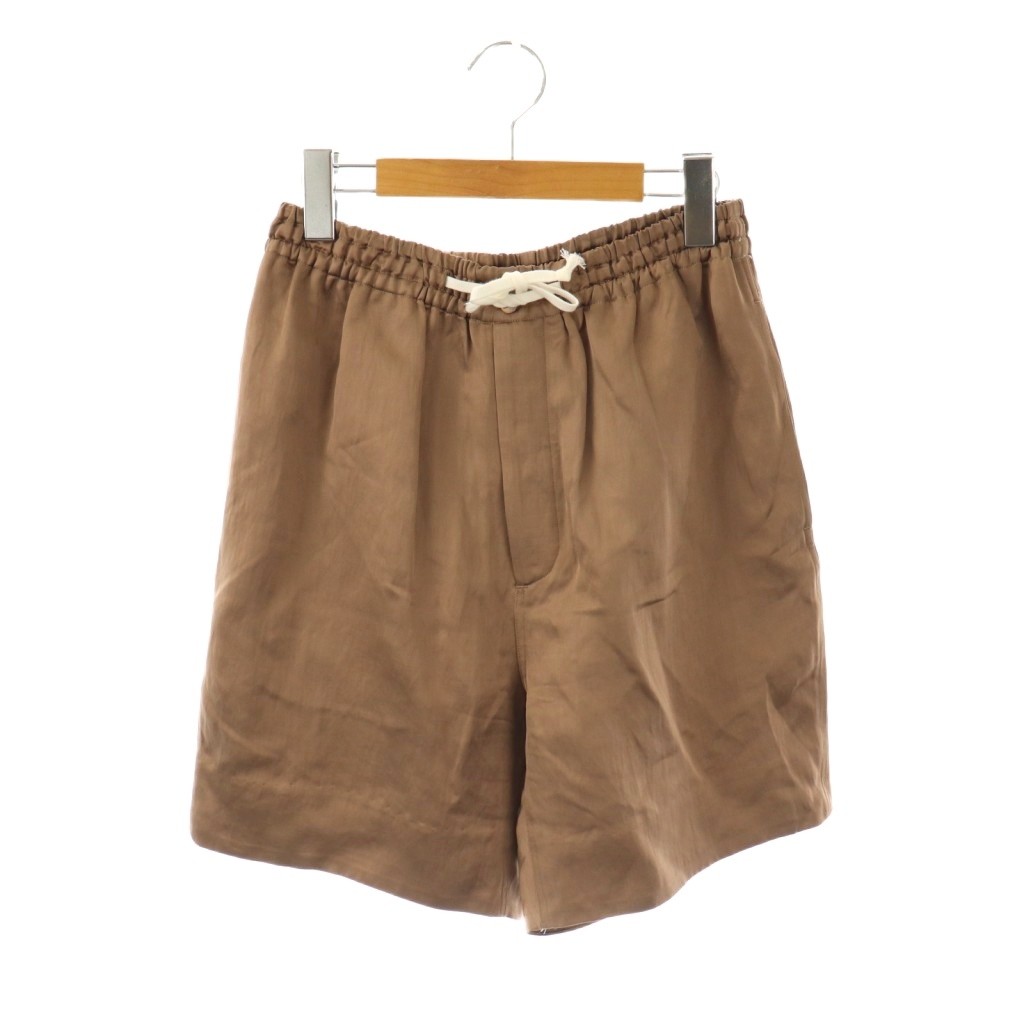 【中古】マディソンブルー MADISONBLUE 24SS DRAWSTRING SHORTS R/L ショートパンツ ハーフ リネン混 00 XS 茶 ブラウン /AQ ■OS レディース 【ベクトル 古着】 250822｜ブランド古着ベクトルプレミアム店