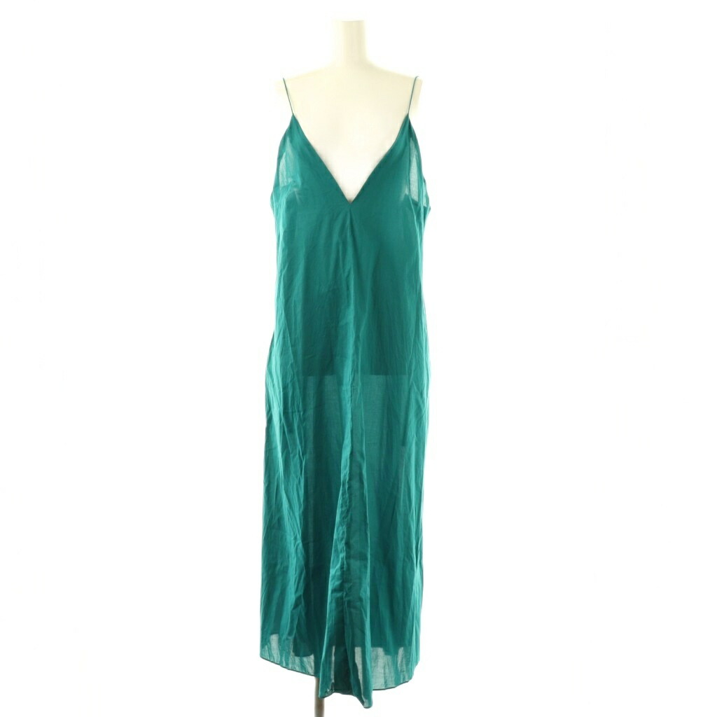 【中古】バーラット受け答え INDRESS 24SS Slip dress 衣装 LAppartement取りまわし ロング キャミ 2 緑であること /DO ■os レディース 【ベクター 古着】 250916