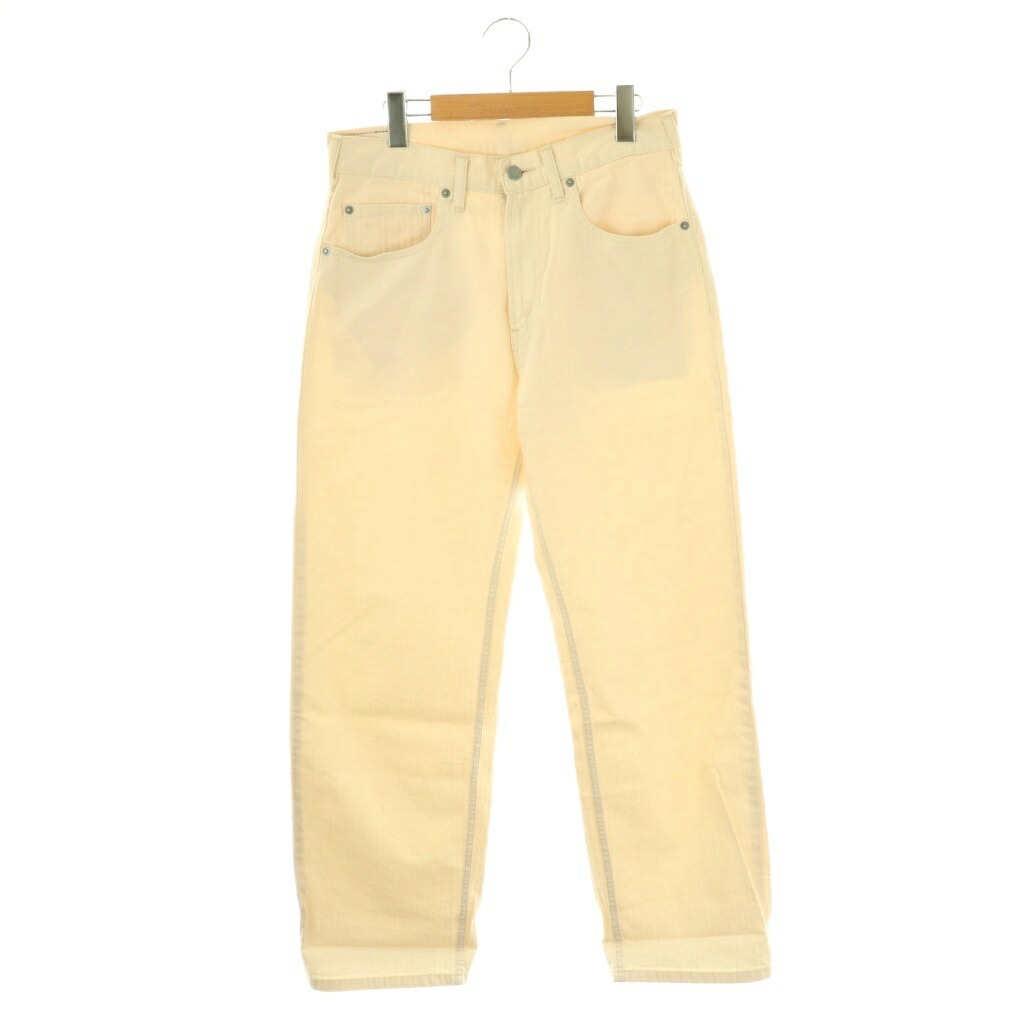 【中古】ヒステリックグラマー HYSTERIC GLAMOUR ルーズストレートパンツ ワイド ロールアップ S アイボリー /CX ■OS レディース 【ベクトル 古着】 251006