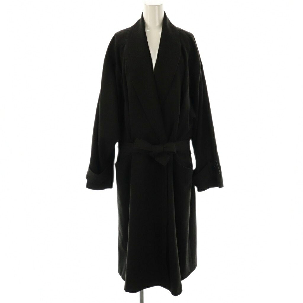 【中古】逐次刊行物判定基準 ラックス JOURNAL STANDARD LUXE 24AW Robe like厚地の外套 ロング 黒いこと /HK ■os レディース 【ベクター 古着】 251007 コート・ジャケット-レディースファッション