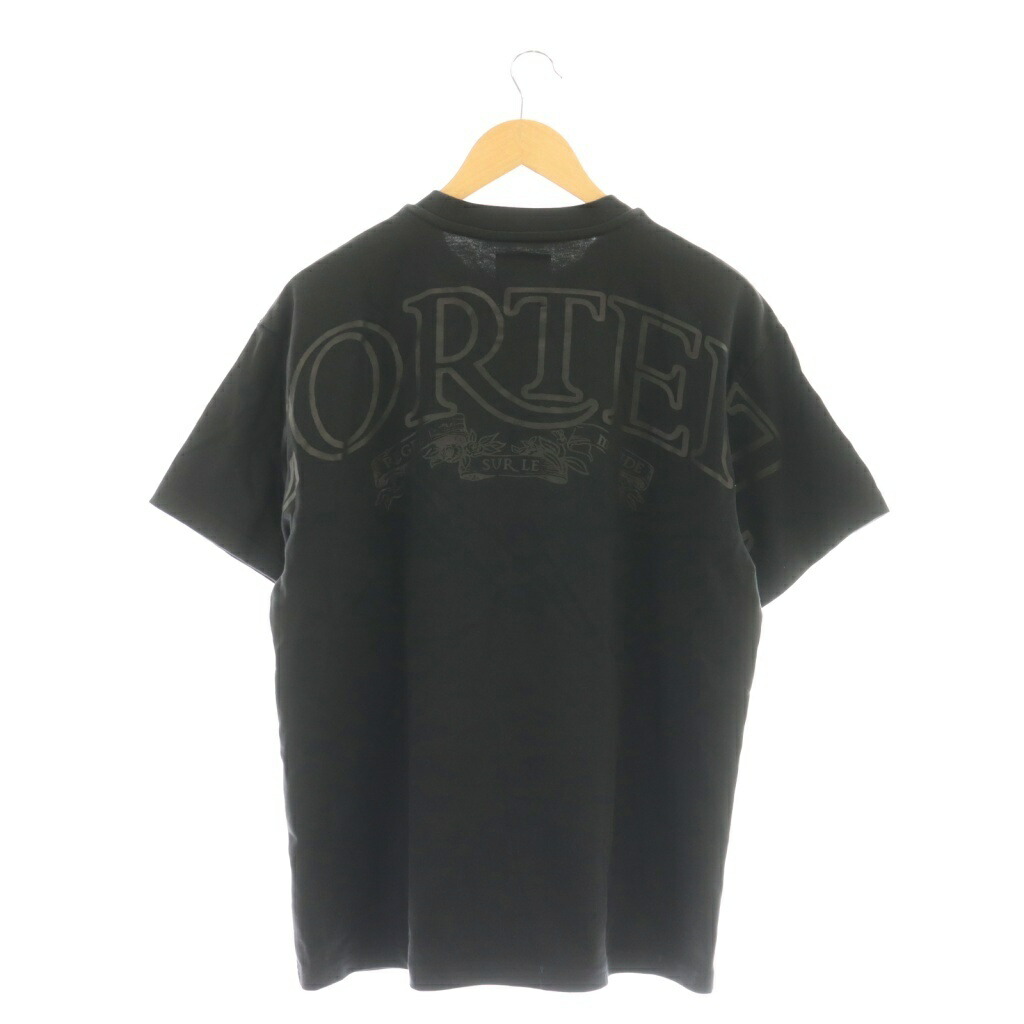 【中古】コーテイズ corteiz プリント モックネック Tシャツ カットソー 半袖 コットン M 黒 /NR ■OS メンズ 【ベクトル 古着】 251020