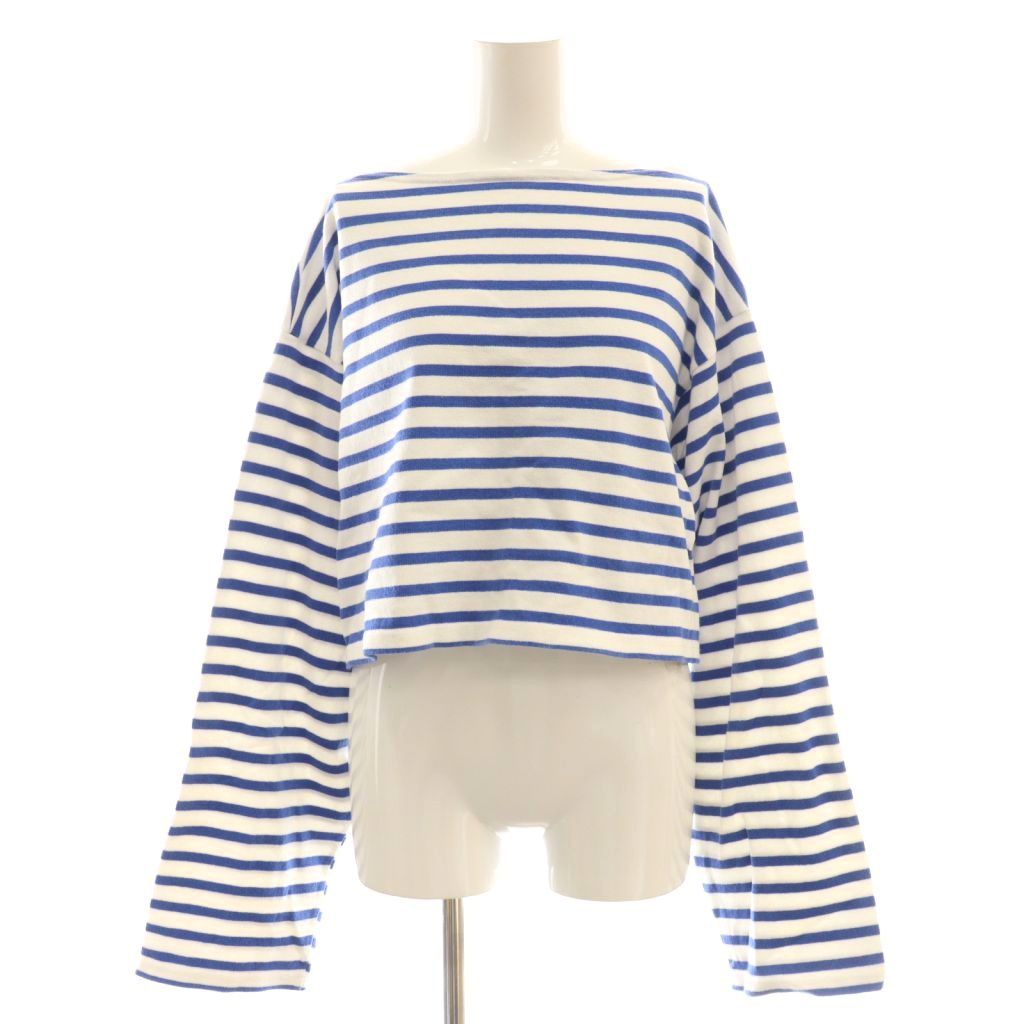 【中古】グッドグリーフ GOOD GRIEF! SHORT BORDER TOP カットソー バスクシャツ ボーダー F ホワイト ブルー /DF ■OS レディース 【ベクトル 古着】 251104 5,616円