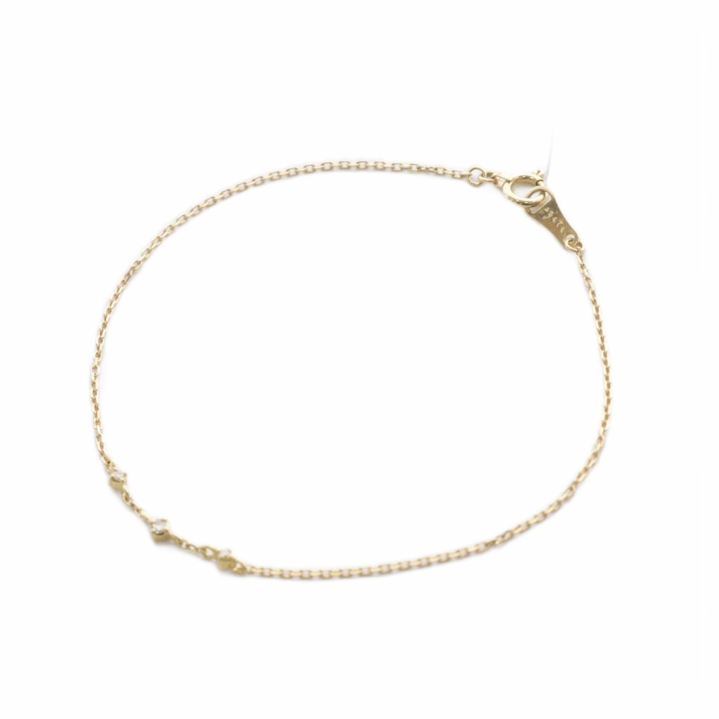 楽天市場】アガット クロス ダイヤモンド ブレスレット K18イエロー