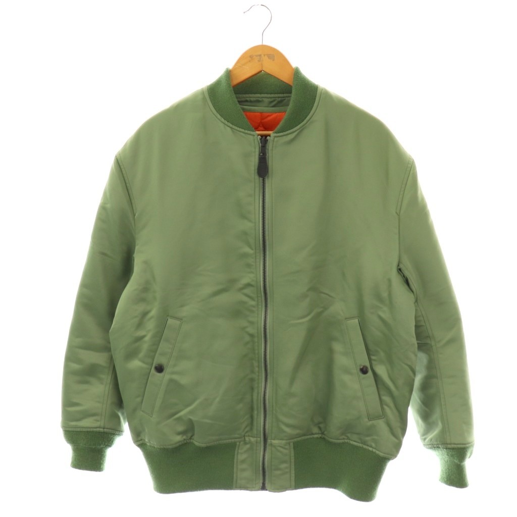 【中古】サイ SCYE Nylon Cotton Twill Layered Bomber Jacket ボンバージャケット ブルゾン 中綿 38 カーキ /ES ■OS ■SH レディース 【ベクトル 古着】 251024｜ブランド古着ベクトルプレミアム店