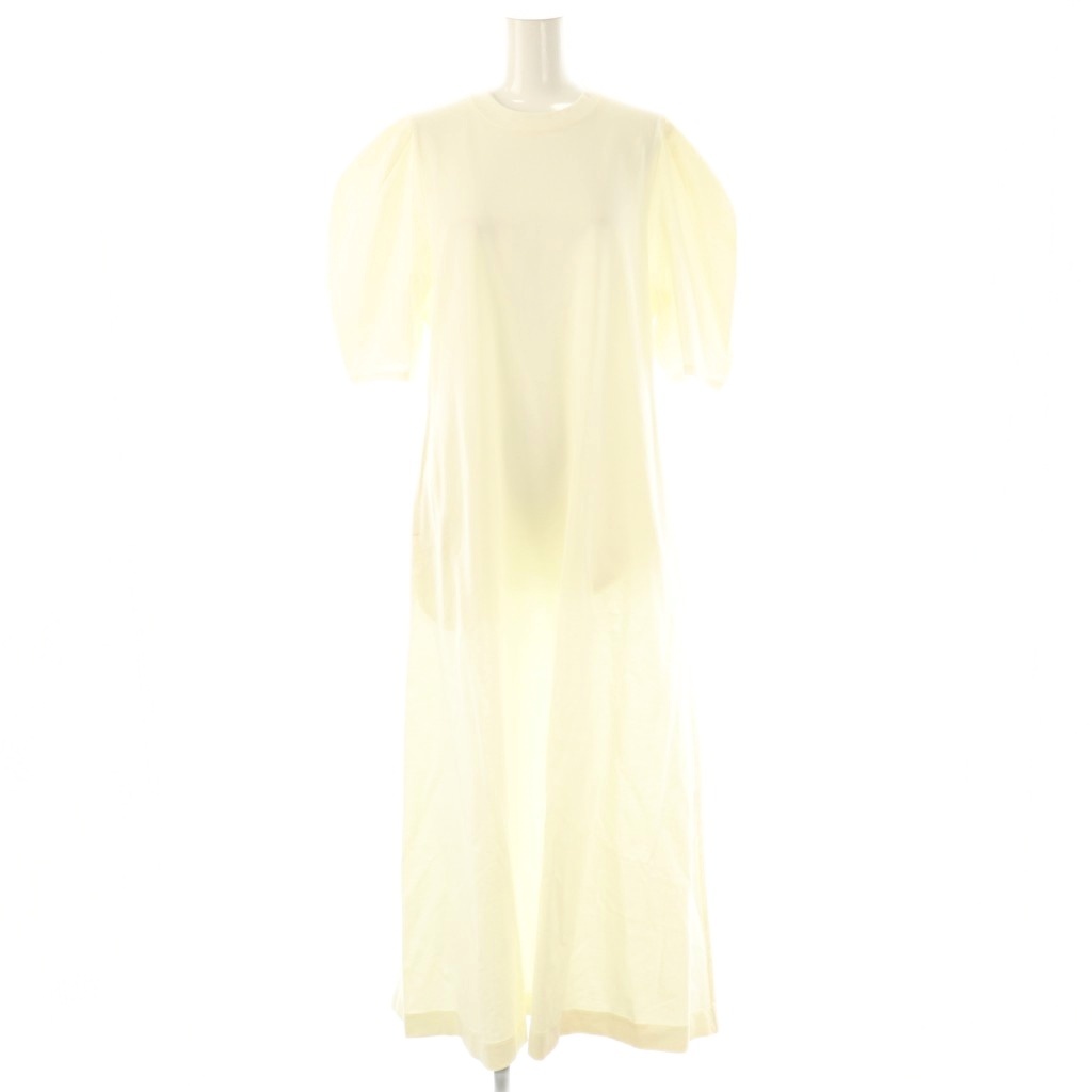 【中古】未使用品 シントウキョウ SYNE TOKYO ×翁安芸 Puffsleeve Dress ワンピース ロング S オフホワイト /ES ■OS レディース 【ベクトル 古着】 251113
