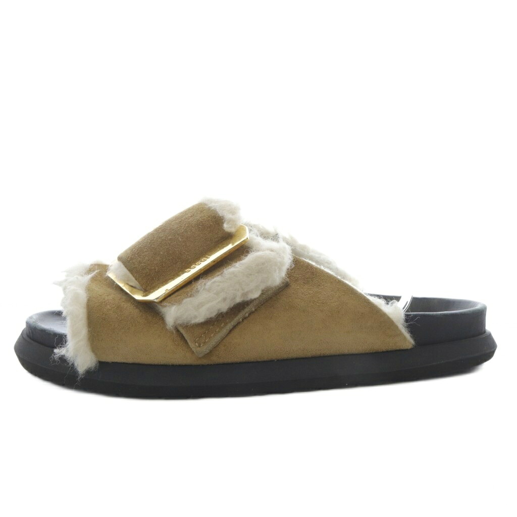 【中古】サカイ sacai サンダル フラット ファー ベルトモチーフ スエード 43 ブラウン /YO27 ■SH メンズ 【ベクトル 古着】 251111|ブランド古着ベクトルプレミアム店