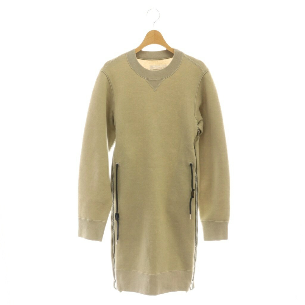 【中古】サカイ sacai Sponge Sweat x Nylon Twill Dress ドレス ワンピース ひざ丈 4 グレージュ SCW-078 /DF ■OS レディース 【ベクトル 古着】 251121 14,484円