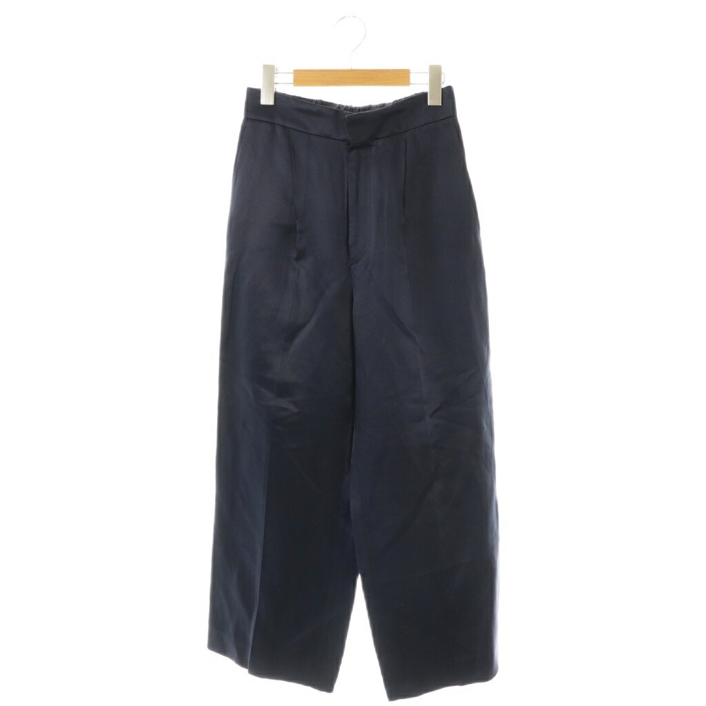 【中古】ブラジャーミンクのコート BLAMINK シルクリネンパンツ タック ファスナー飛球 36 米国海軍 /DO ■os レディース 【ベクター 古着】 251121
