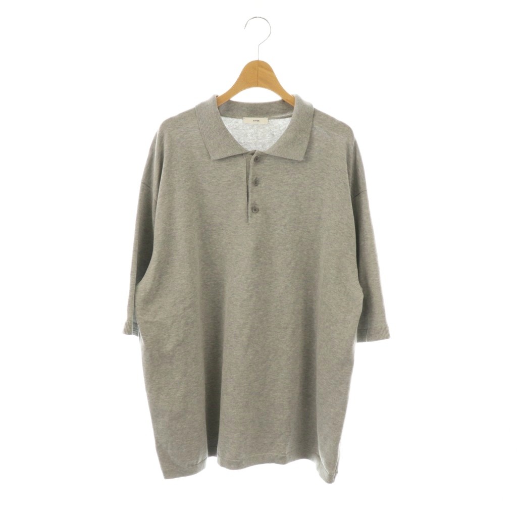 【中古】エイトン ATON サンプル品 ニットポロシャツ カットソー 06 グレー /CX ■OS ■SH メンズ 【ベクトル 古着】 251121