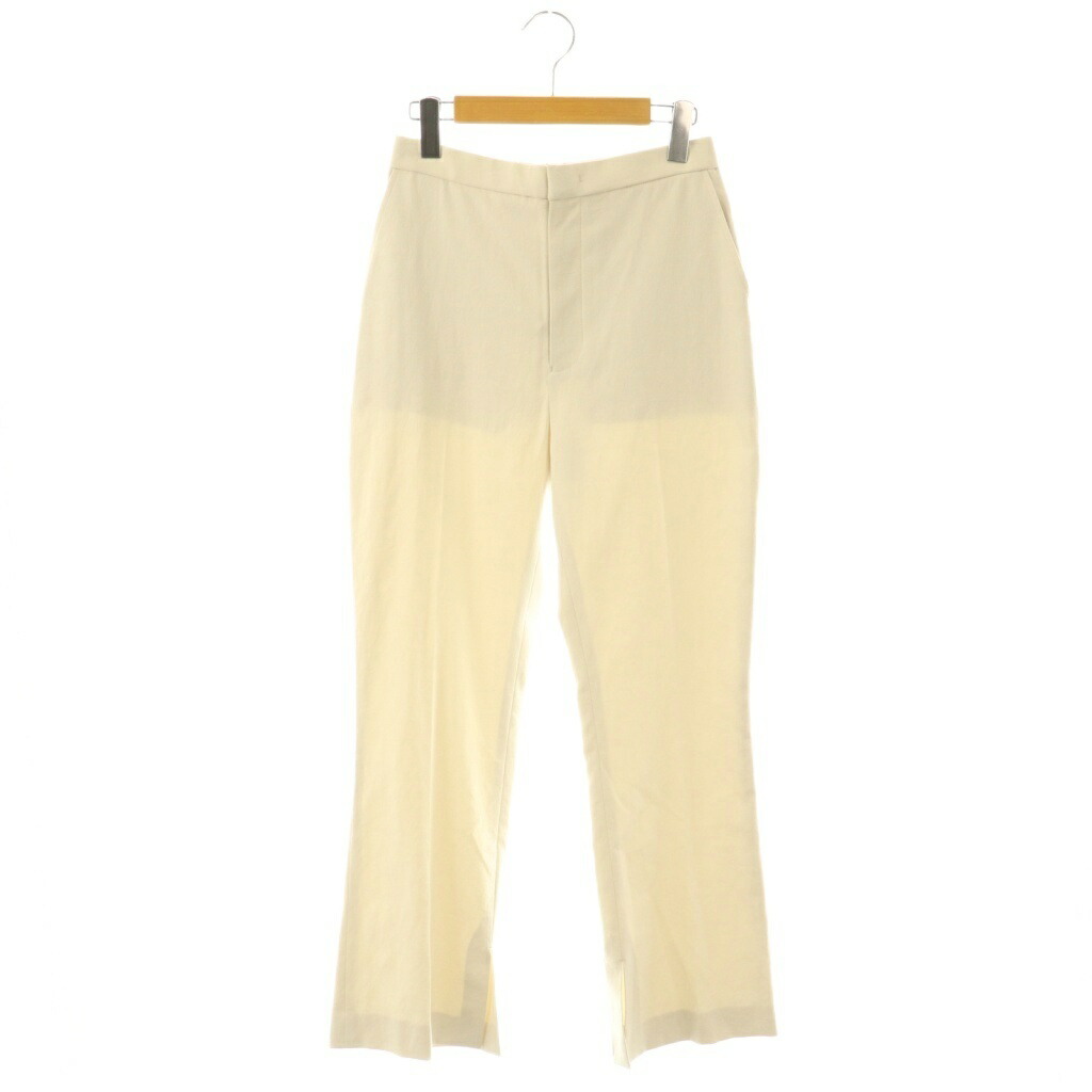 【中古】カレンソロジー Curensology 25SS シェルタリングブーツカットパンツ リネン混 38 象牙色 /HK ■os レディース 【ベクター 古着】 251127