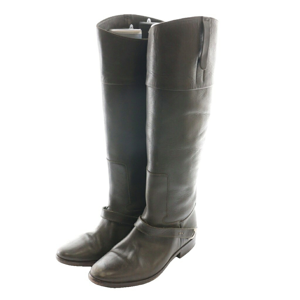 【中古】ゴールデングース GOLDEN GOOSE CHARLIE LEATHER ロングブーツ なめし革 36 幽々たる赤銅色 /SS ■os レディース 【ベクター 古着】 251125 レディース靴-ブーツ-その他