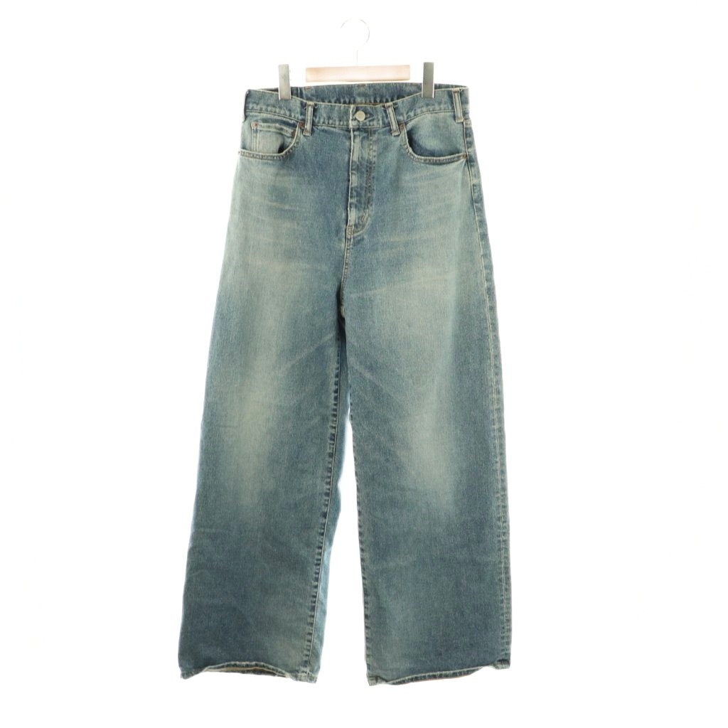 【中古】ザニューハウス THE NEWHOUSE TNH NORMAN JEAN デニムパンツ ジーンズ ワイド XS ブルー /CX ■OS ■SH レディース 【ベクトル 古着】 251209｜ブランド古着ベクトルプレミアム店