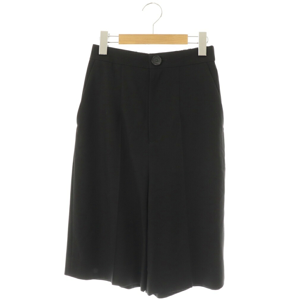 【中古】エンフォルド ENFOLD 25SS archetype BEAMUDA TROUSERS パンツ ワイド クロップド 38 ブラック /HK ■OS レディース 【ベクトル 古着】 251204｜ブランド古着ベクトルプレミアム店