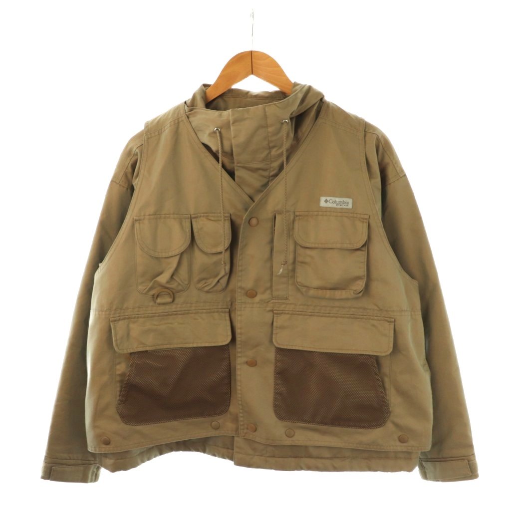 【中古】コロンビア Columbia BEAMS別注 Logriver BMS Insulated Jacket ジャケット ベスト 2点セット XS カーキ /HK ■OS ■SH メンズ 【ベクトル 古着】 251208 8,393円