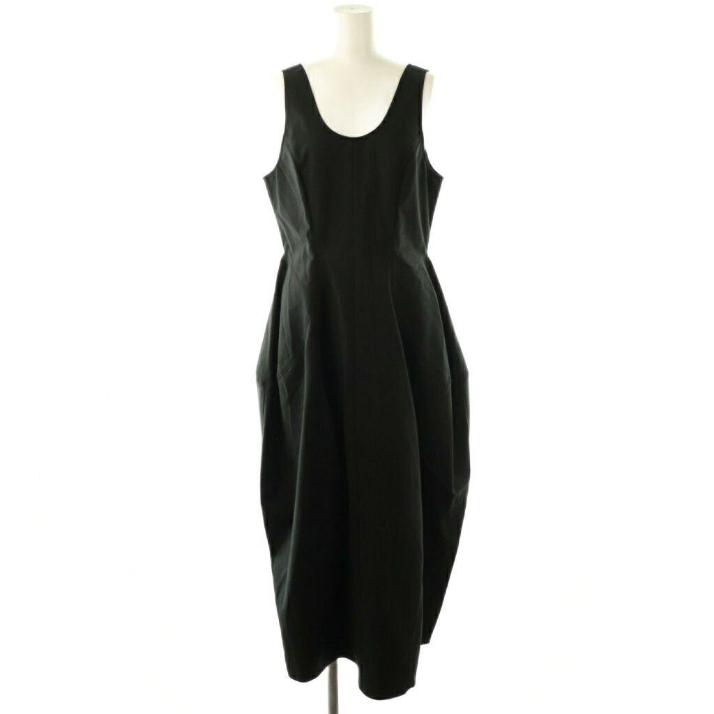 【中古】ナゴンスタンス nagonstans 25AW loose-peplum jumper-skirt 前掛けスコート M 黒いこと /DO ■os レディース 【ベクター 古着】 251215