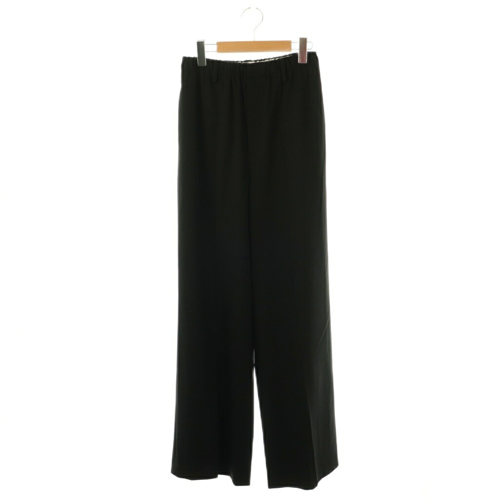 【中古】エンフォルド ENFOLD 25AW archetype STRAIGHT PANTS ズボン下 ファスナー飛球 黒いこと /DO ■os レディース 【ベクター 古着】 251215