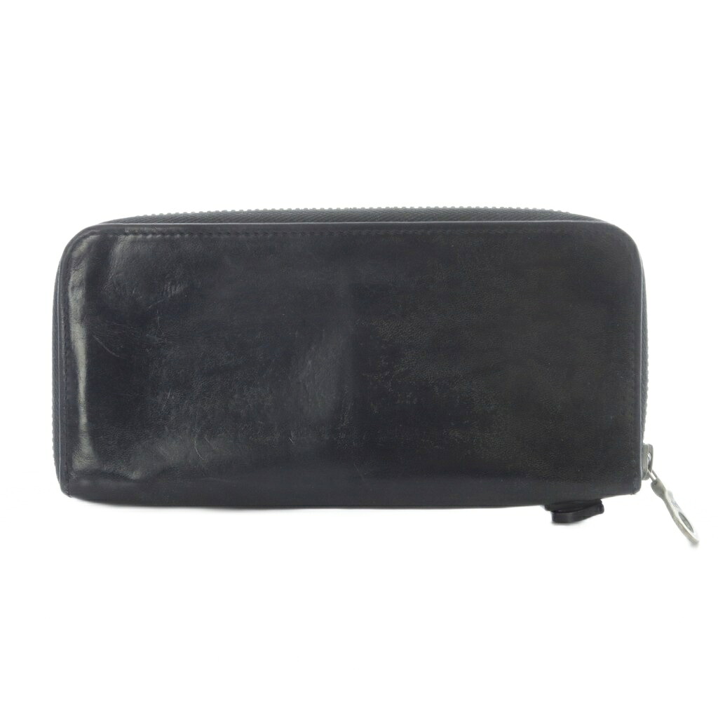 【中古】イサムカタヤマバックラッシュ ISAMU KATAYAMA BACKLASH ラウンドジップ長財布 FASTN レザー 黒 ブラック /SR メンズ 【ベクトル 古着】 251211