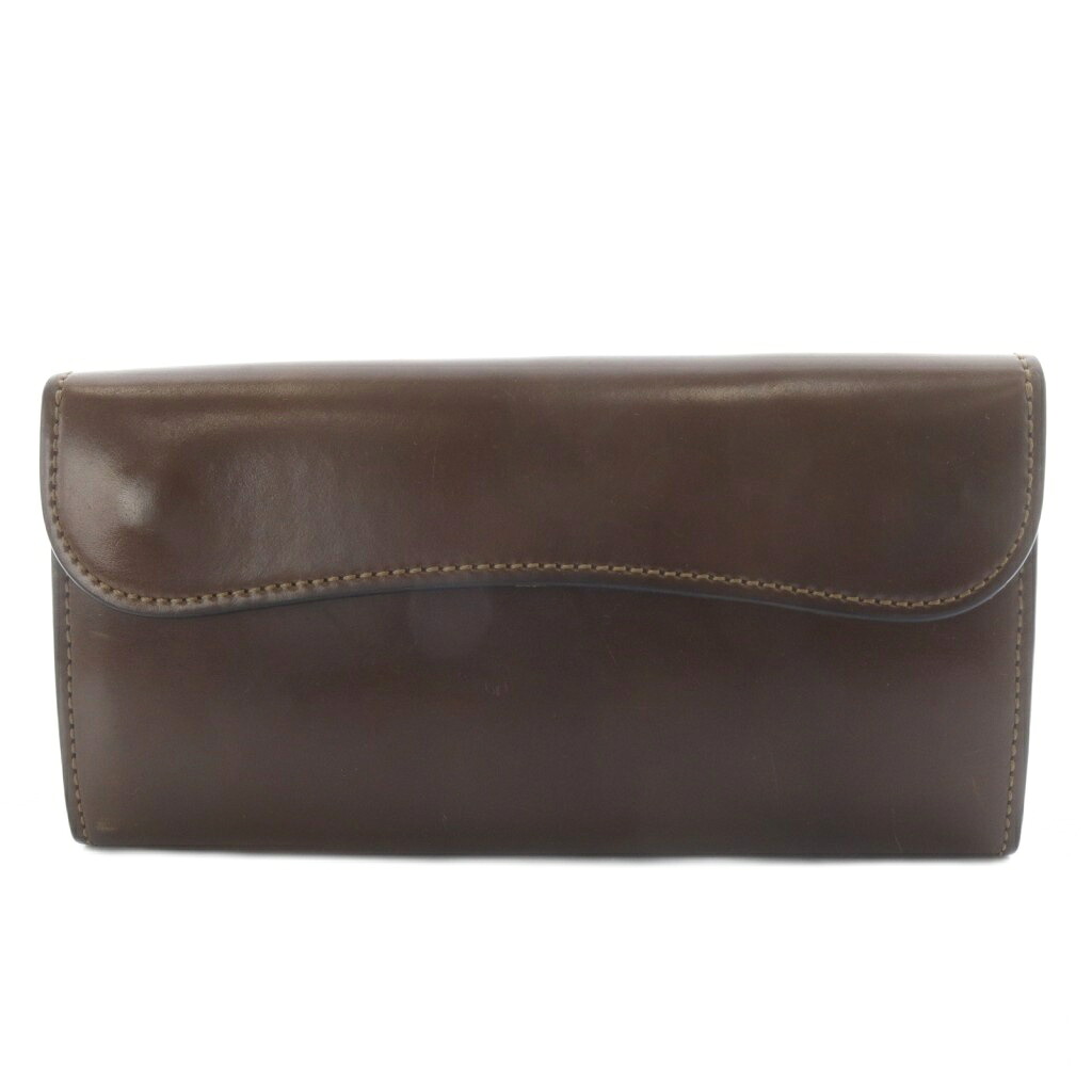 【中古】ワイルドスワンズ WILDSWANS WAVE 長札入れ 甲殻コードバン ダブル引っ掛かり 赤銅色 /YO23 ■AD メンズ 【ベクター 古着】 251212 バッグ・小物・ブランド雑貨-メンズ財布