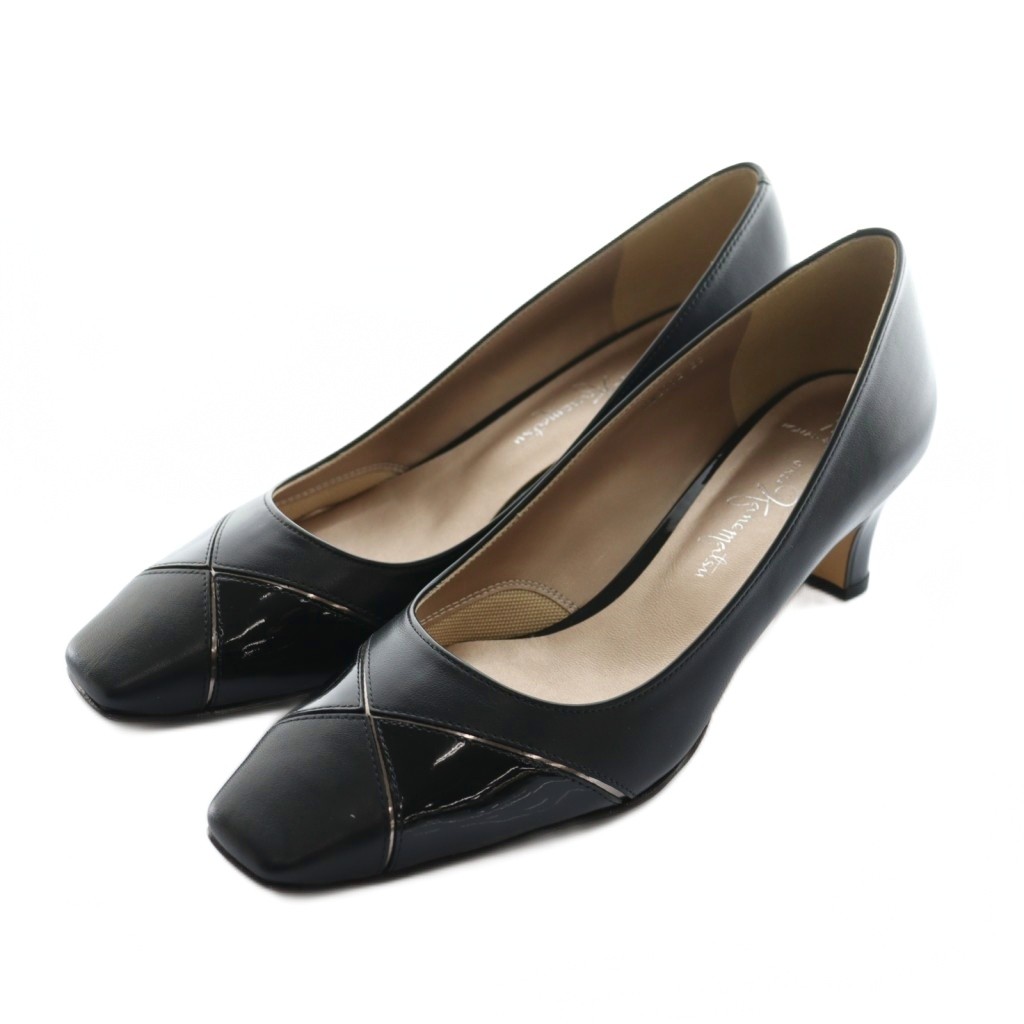 楽天市場】GINZA Kanematsu 銀座かねまつ/スクエアトゥパンプス/A