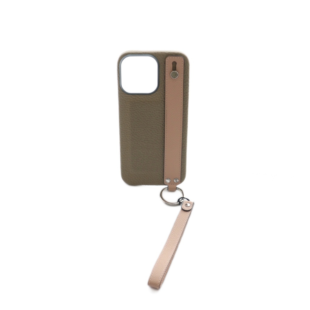 【中古】ボナベンチュラ BONAVENTURA iPhone16 Pro Max FOLIO DIARY CASE スマホケース レザー グレージュ ピンク /MI ■OS レディース 【ベクトル 古着】 251215