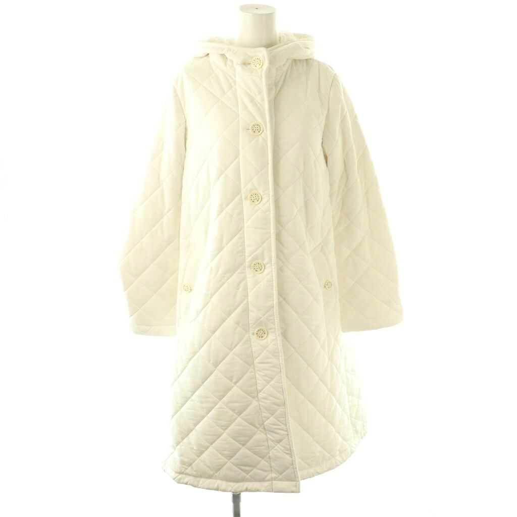 【中古】マッキントッシュ MACKINTOSH NEW GRANGE ボアキルティングコート アウター ロング 8 白 /NR ■os ■SH レディース 【ベクター 古着】 251222
