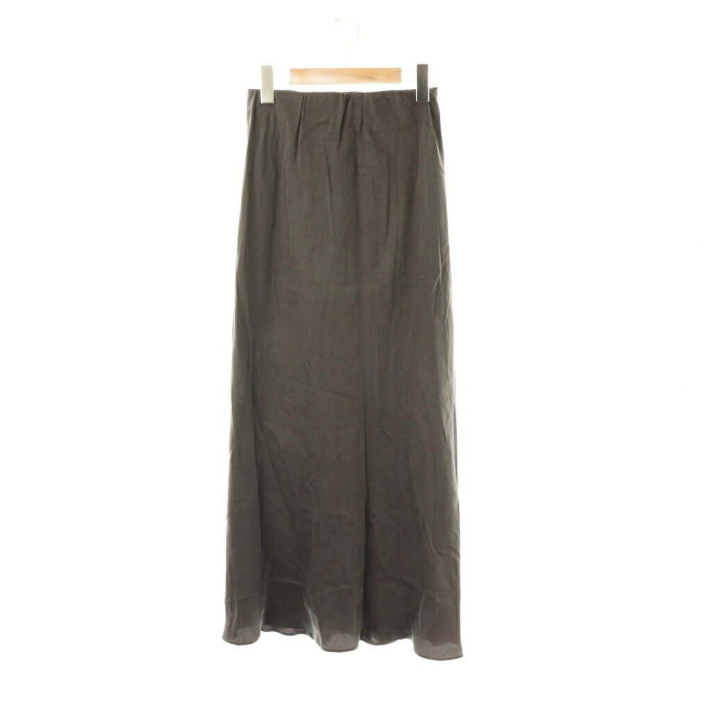 【中古】ノーブル NOBLE 25AW キュプラナローAラインスカート ロング チャコール /DF ■OS レディース 【ベクトル 古着】 251219