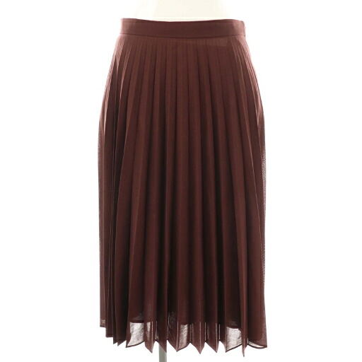 【中古】マーガレットハウエル MARGARET HOWELL 25AW SHEER WOOL POLYESTER SKIRT スカート プリーツ ロング 3 ボルドー /HK ■OS レディース 【ベクトル 古着】 251222｜ブランド古着ベクトルプレミアム店 14,280円