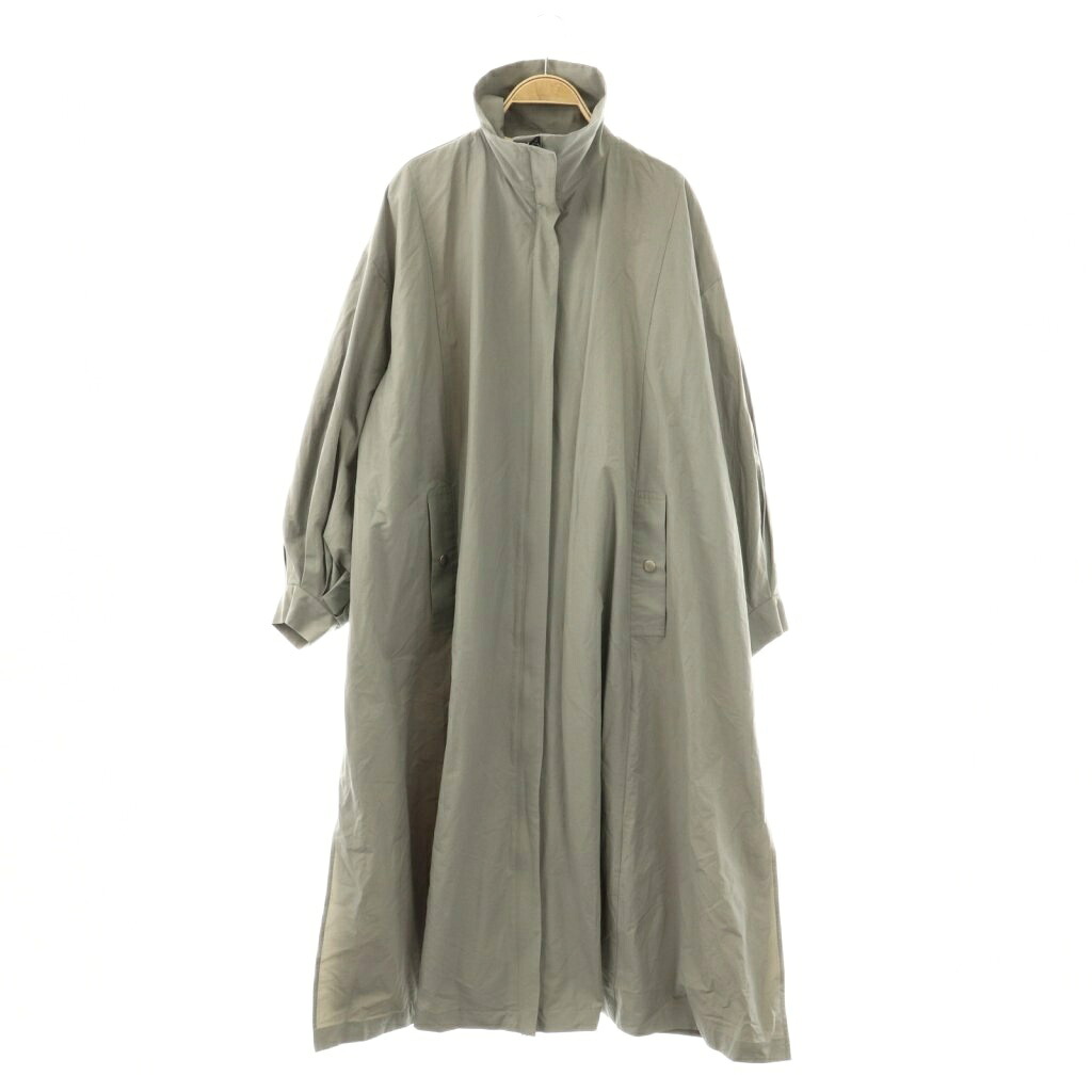 【中古】リム弧線 rim.ark 23SS Volume sleeve big spring CT 厚地の外套 F 薄墨色 /DO ■os レディース 【ベクター 古着】 251223