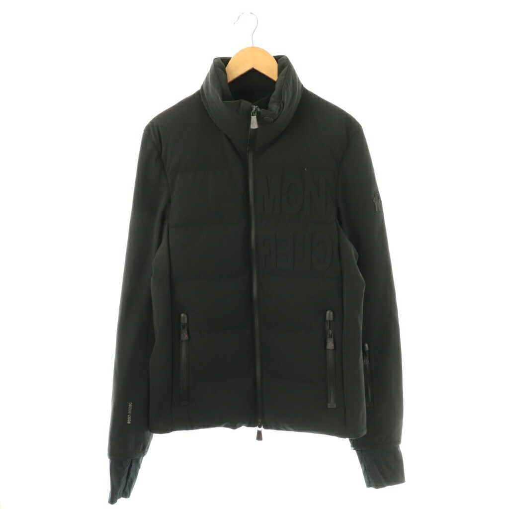 【中古】モンク軌跡 MONCLER グルノーブル GRENOBLE MAGLIA CARDIGAN 落ち込む上衣 アウター L 黒いこと /DO ■os ■AD レディース 【ベクター 古着】 260108