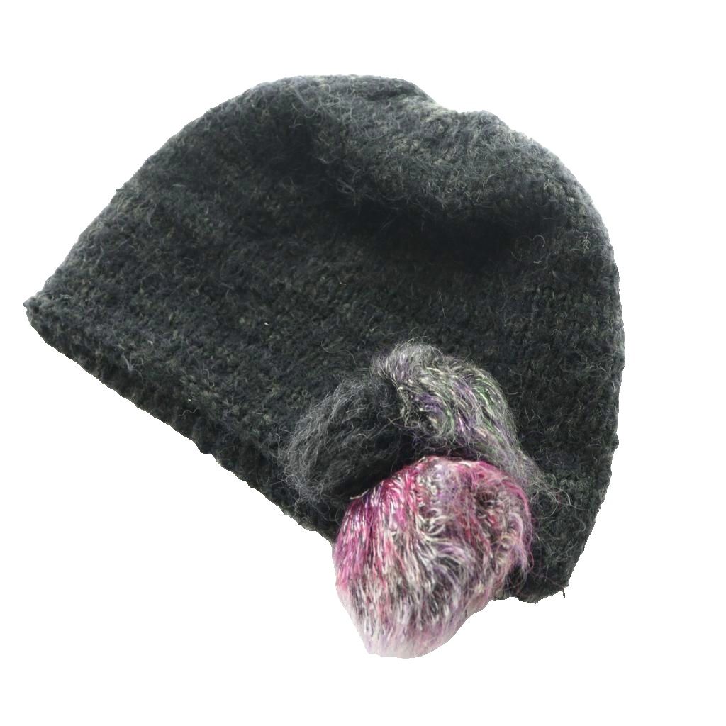 楽天市場】【中古】美品 カシラ ファーポンポン付きニット帽